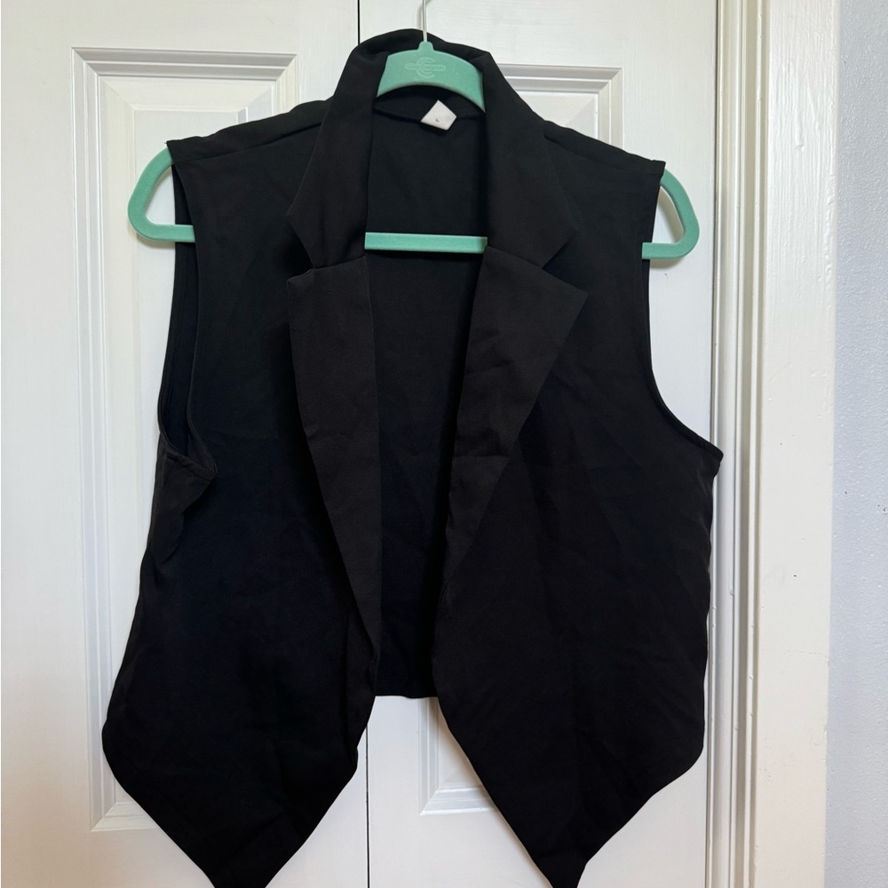 Cropped Blazer Vest